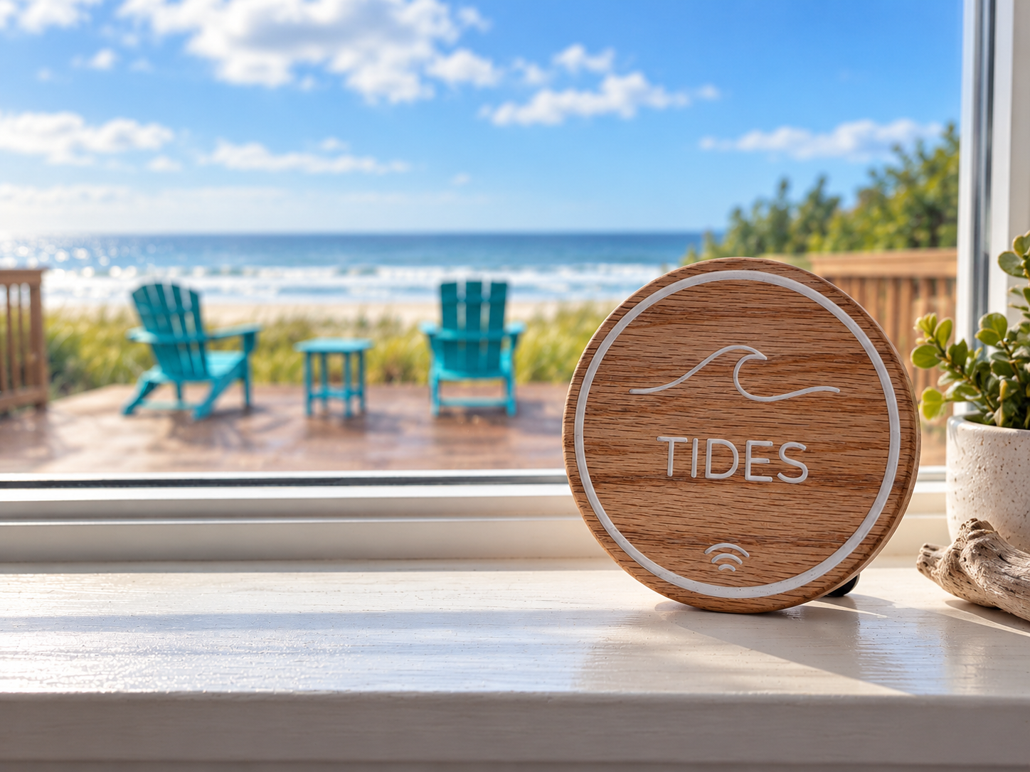 Tides Beacon by an ocean view